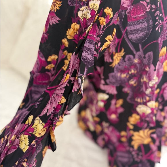 Kobi Halperin Floral Blouse - Black and Purple - Picture 11 of 16